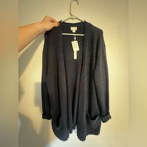 NWT Caslon Navy Blue oversized sweater